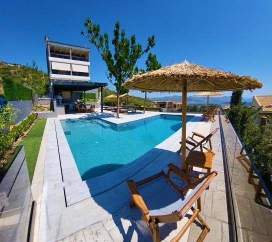 "Stergiou Luxury Apartment 2Nd Floor" Με Κοινη Πισινα Saronida Exteriör bild