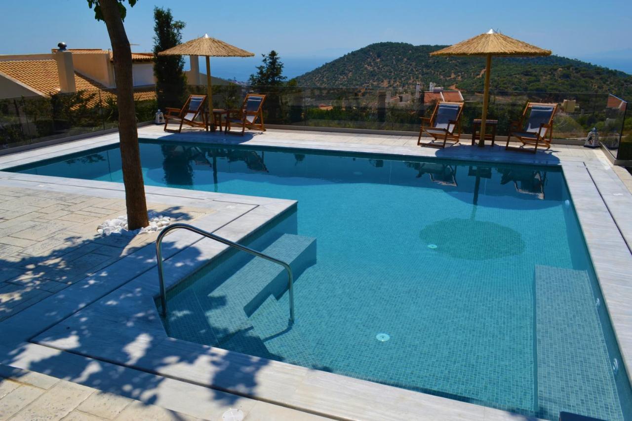"Stergiou Luxury Apartment 2Nd Floor" Με Κοινη Πισινα Saronida Exteriör bild