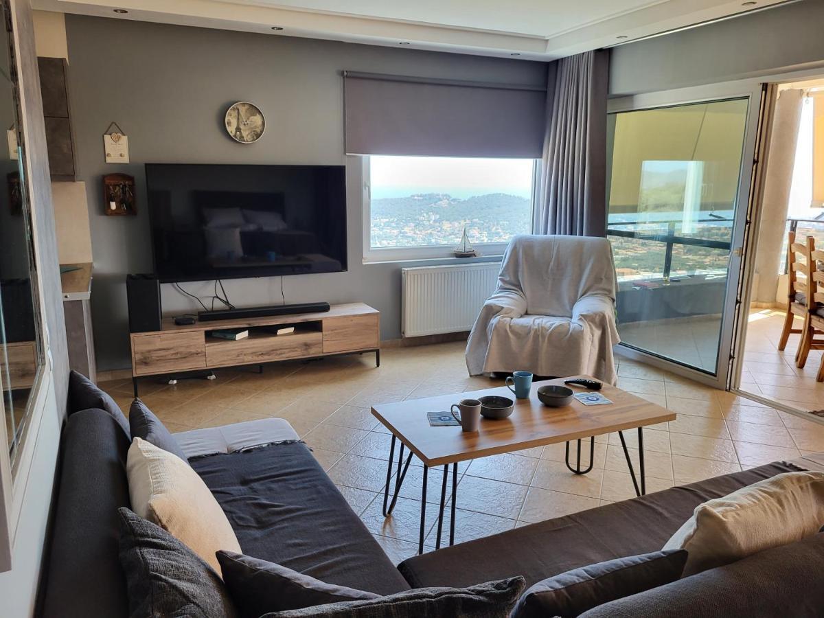 "Stergiou Luxury Apartment 2Nd Floor" Με Κοινη Πισινα Saronida Exteriör bild