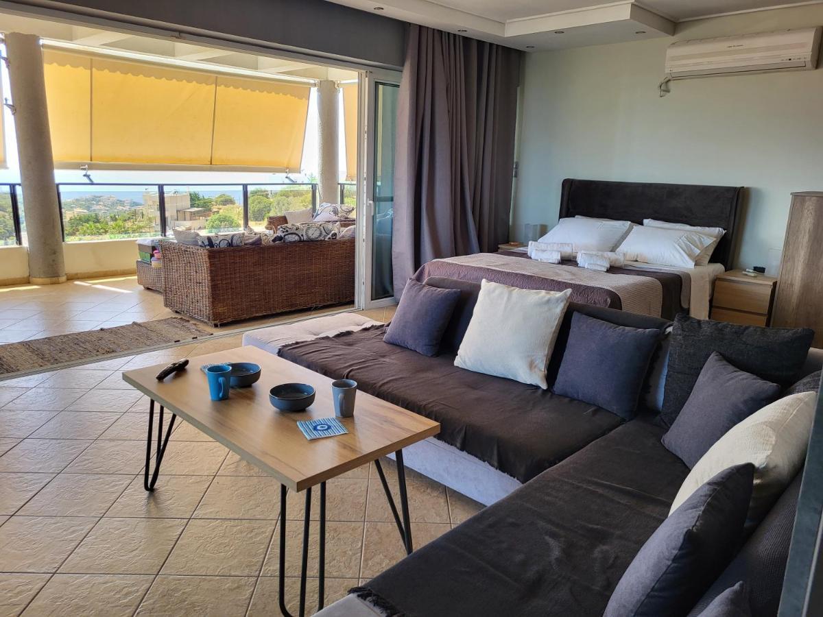 "Stergiou Luxury Apartment 2Nd Floor" Με Κοινη Πισινα Saronida Exteriör bild