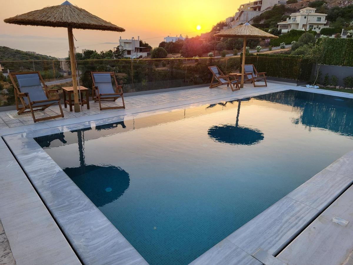 "Stergiou Luxury Apartment 2Nd Floor" Με Κοινη Πισινα Saronida Exteriör bild