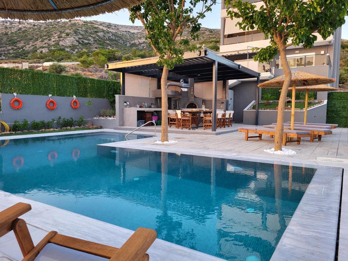 "Stergiou Luxury Apartment 2Nd Floor" Με Κοινη Πισινα Saronida Exteriör bild