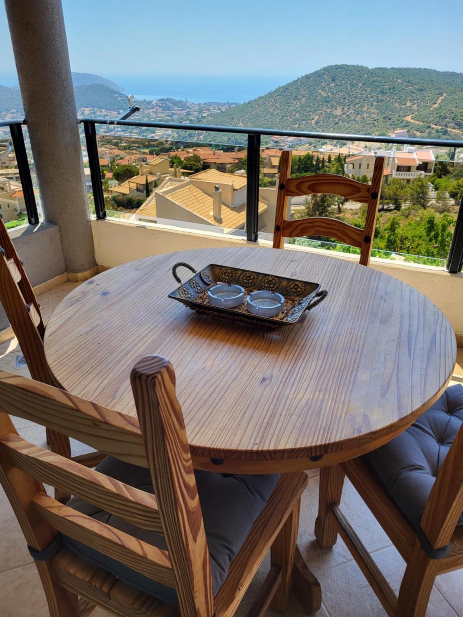 "Stergiou Luxury Apartment 2Nd Floor" Με Κοινη Πισινα Saronida Rum bild